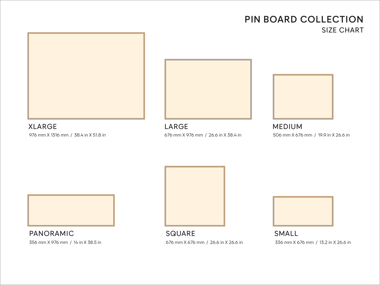 Modern Bulletin Board with Linen Cover and Wooden Frame