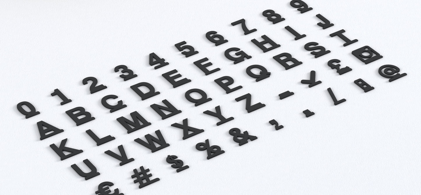 Press Letters Menu Board
