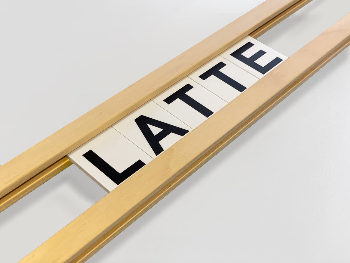 Letter Tiles Menu Board
