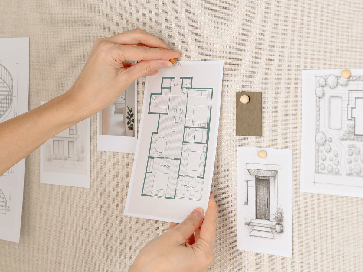Linen Bulletin Board with Floating Frame