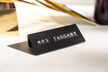 Counter Signs with Small Magnetic Letters