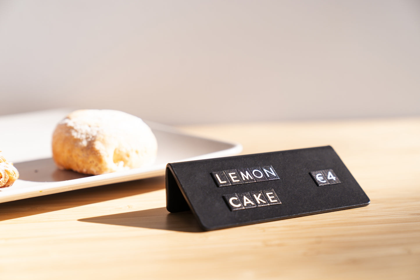 Counter Signs with Small Magnetic Letters