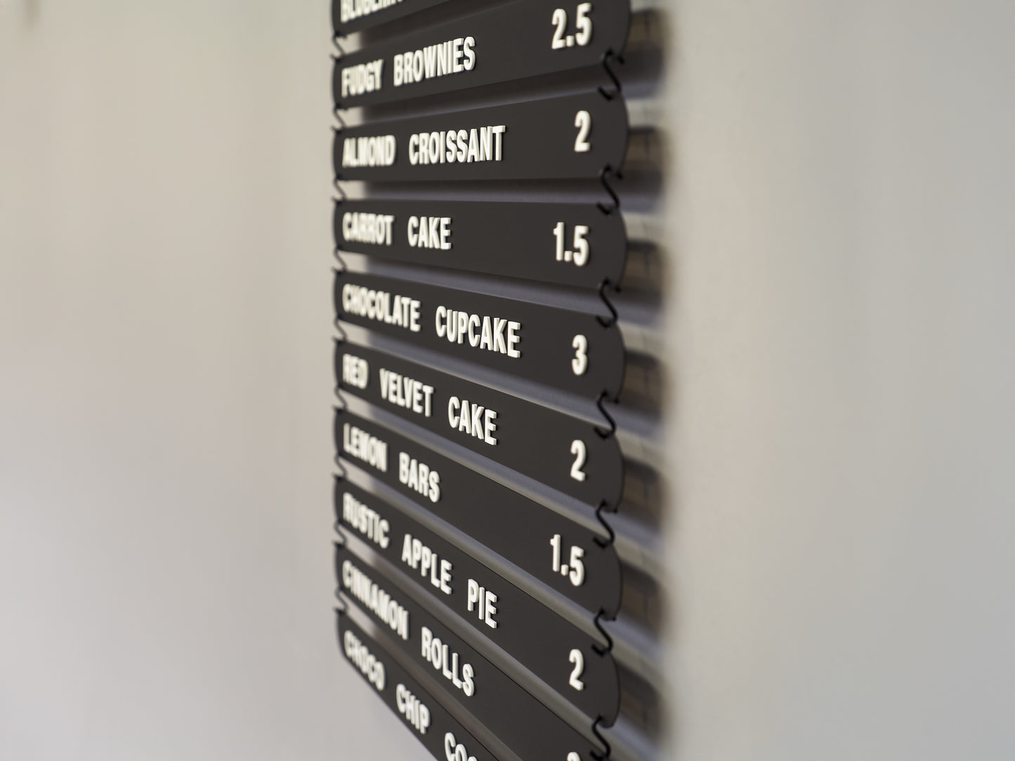 Hanging Magnetic Menu Board with Black Coated Steel Plates