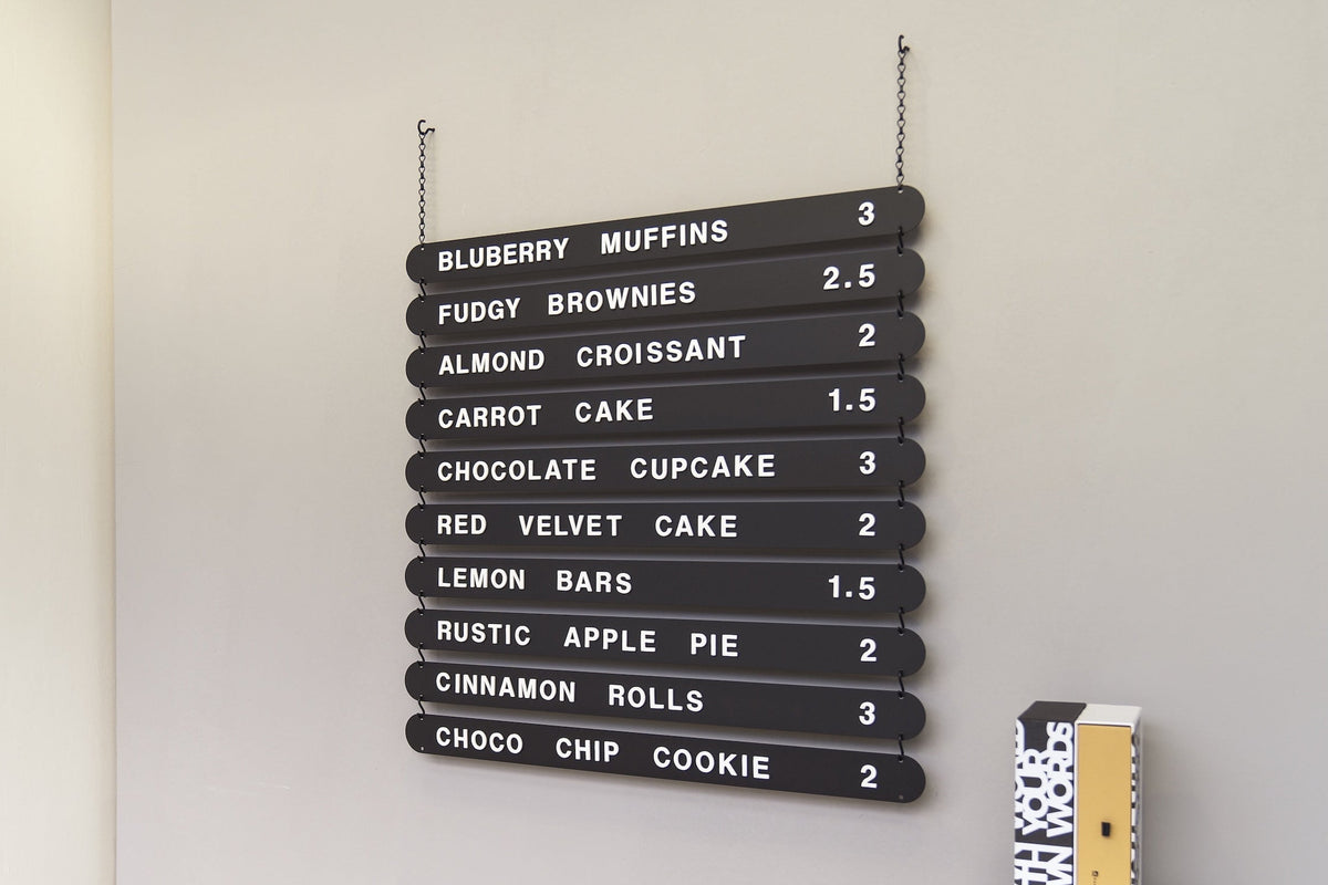 Hanging Magnetic Menu Board