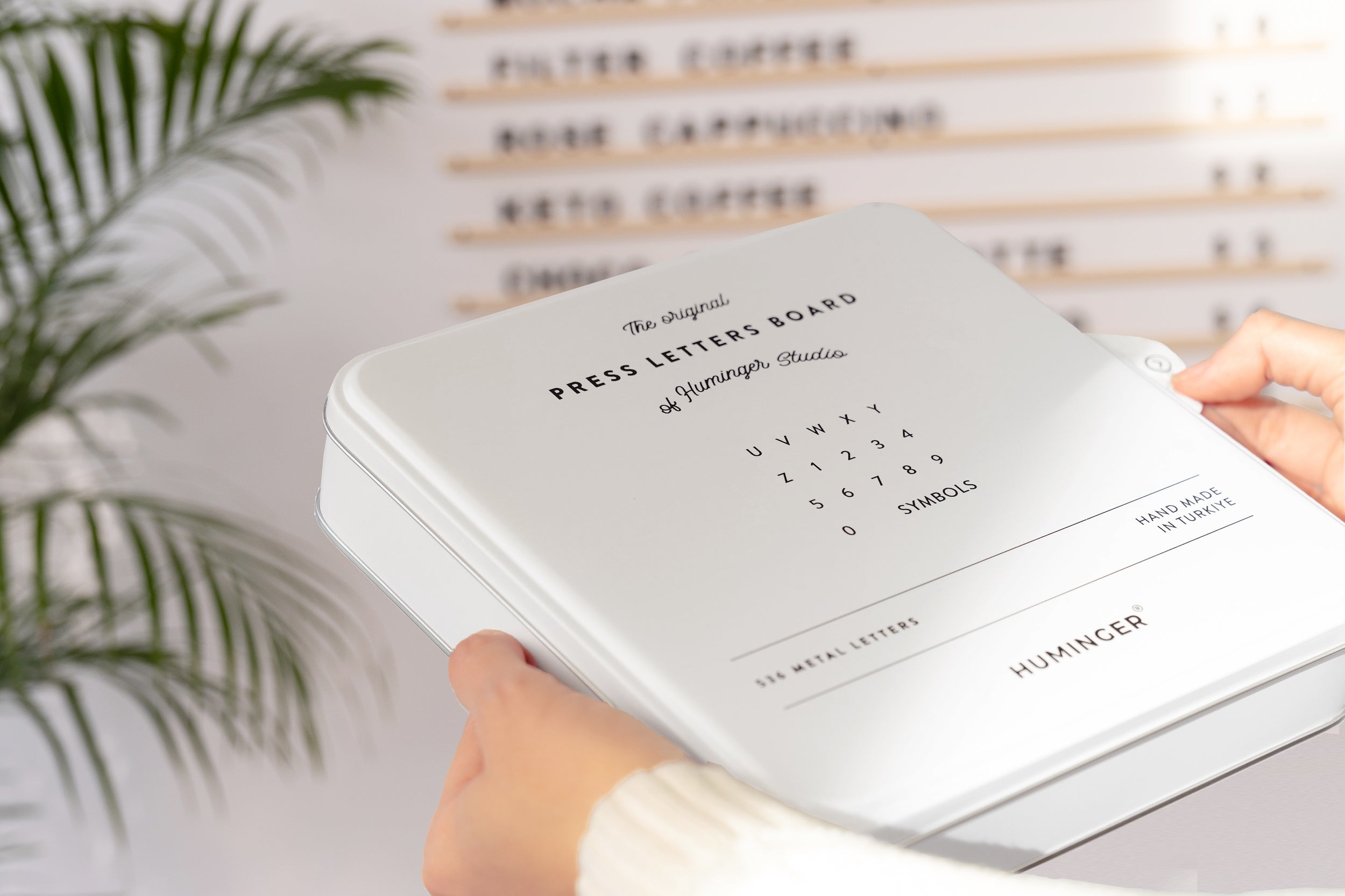 Press Letters Menu Board