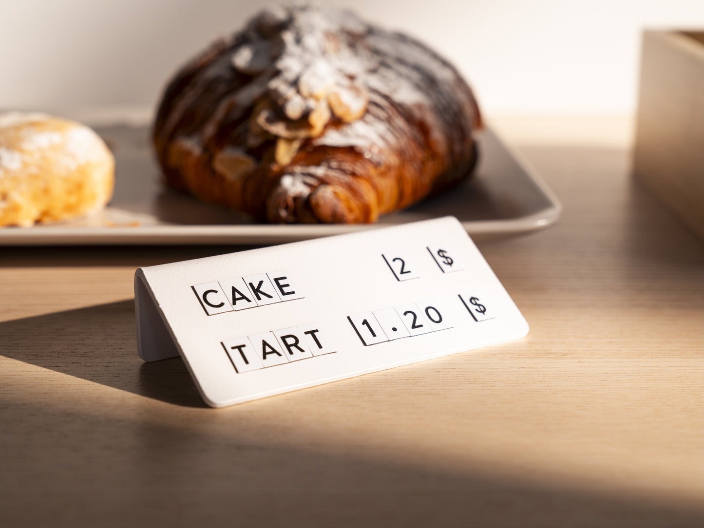 Counter Signs with Small Magnetic Letters