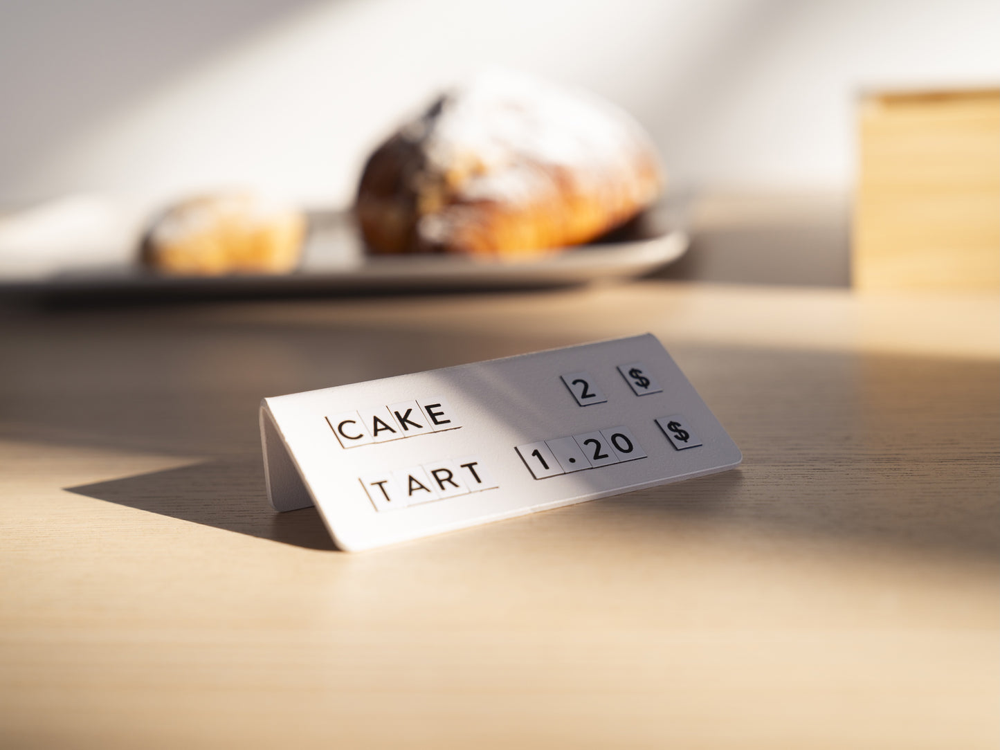 Counter Signs with Small Magnetic Letters