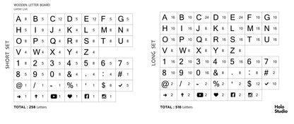 Extra Letter Tiles Set - Letters Without Rails